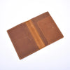Leather Passport Cover- Brown