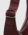 Baggu Small Recycled Leather Crescent Bag- Mahogany