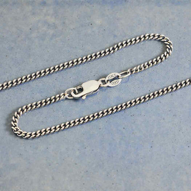 Sterling Silver Curb Chain- 22"