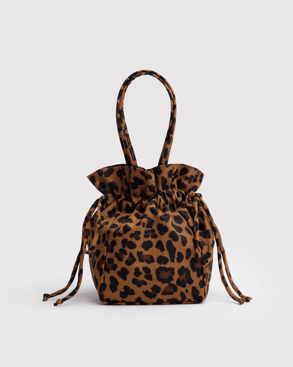 Baggu Nylon Drawstring Bag- Leopard