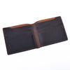 Bi-Fold Slim Leather Wallet- Dark Brown