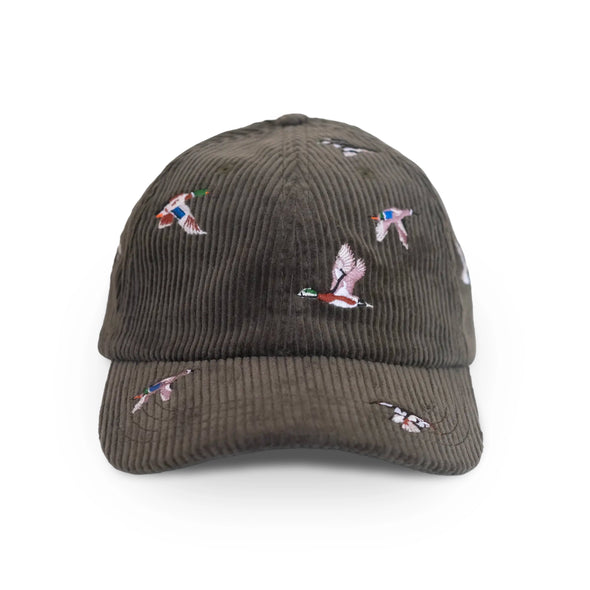 Ducks Cord Hat- Olive