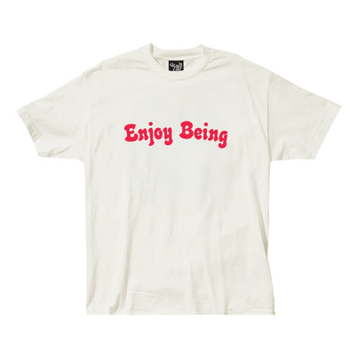 Enjoy Being Pigment-Dyed Tee- Ecru