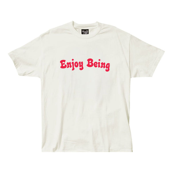 Enjoy Being Pigment-Dyed Tee- Ecru