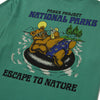 Escape to Nature Bear Pocket Tee- Green