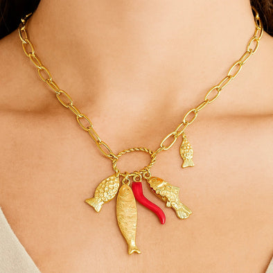 Esme Sardinia Charm Necklace