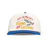 Not Catching Hat- Ivory/Blue