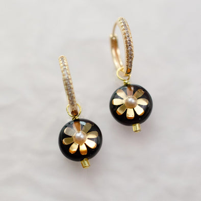 Mira Flower Dangle Earrings