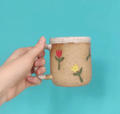 Handmade Flowers Mug
