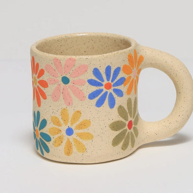 Flower Mug White