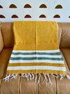 Golden Hour Recycled Sustainable Throw- Gold/Green