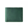 Bi-Fold Slim Leather Wallet- Green