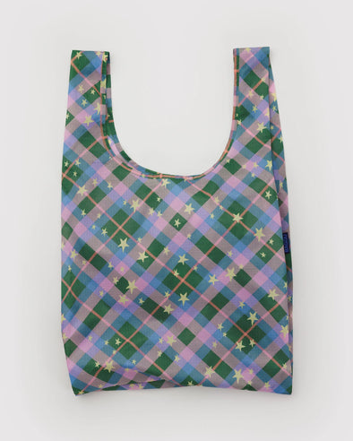 Standard Baggu- Green Star Plaid