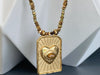 Lucky Heart Tag Necklace