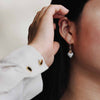 Mixed Metal Heart Earrings