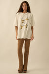 Hummingbirds Tee- Garment Washed White