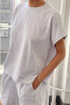 Le Bon Shoppe Jeanne Tee- Icy Gray