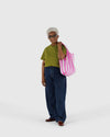 Standard Baggu- Pink Painted Stripe