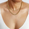 Thick Curb Chain Necklace- Gold