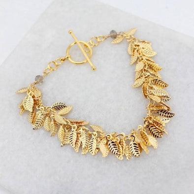 Signautre Leaf Bracelet- Gold