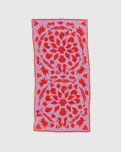 Baggu Bath/Beach Towel- Sea Shells