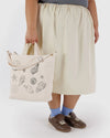 Baggu Horizontal Zip Duck Bag- Embroidered Sea Shells