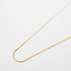 Thin Herringbone Necklace- Gold