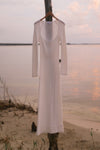 CLEARANCE- Kels Crochet Knit Maxi Dress- White