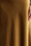 Leopard Satin Jacquard Midi Skirt- Gold