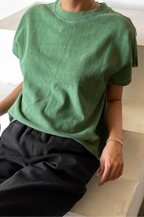 Le Bon Shoppe Jeanne Tee- Basil