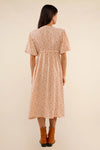 Karina Dress- Pale Peach Floral