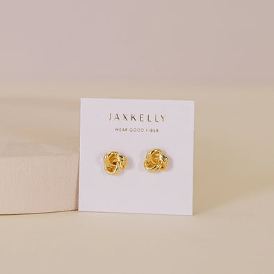 Petite Gold Knot Earrings