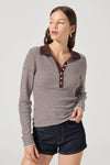 Rolla's Lady Knit Top- Chocolate