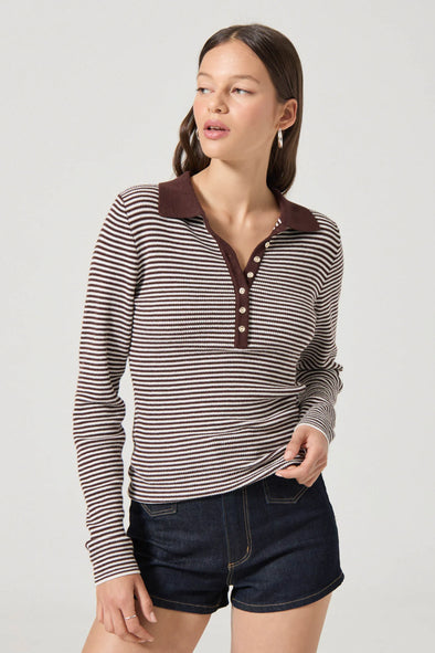 Rolla's Lady Knit Top- Chocolate