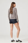 Rolla's Lady Knit Top- Chocolate