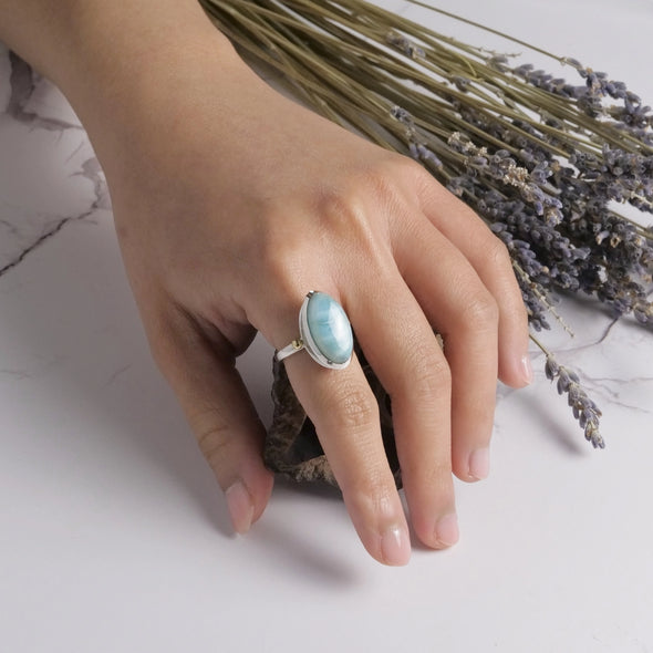 Sterling Silver Larimar Dreams Ring