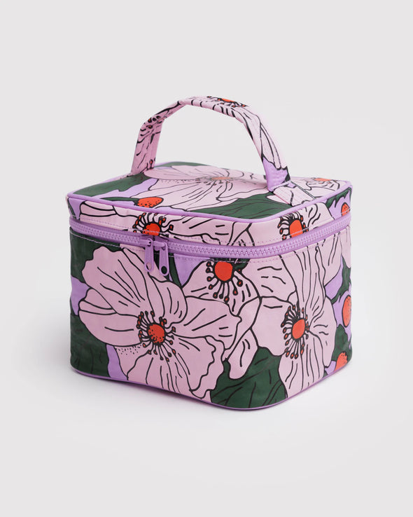 Baggu Large Cosmetic Case- Pink Poppy