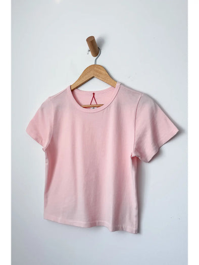 Little Boy Tee- Baby Pink