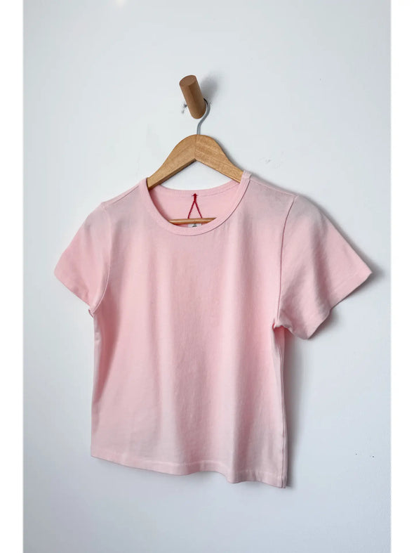 Little Boy Tee- Baby Pink