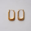 Luna Textured Hoops