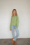 Piper Henley Sweater- Matcha