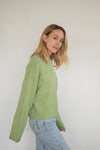 Piper Henley Sweater- Matcha