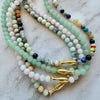 Ashia Beaded Fish Necklace- Mixed Gemstone