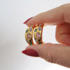 Mosaic Gem Hoops