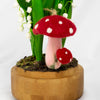 Felted Wool Mushroom Ornament