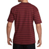 Nike Striped Tee- Maroon/Orange