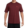 Nike Striped Tee- Maroon/Orange