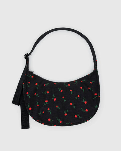 Baggu Medium Nylon Crescent Bag- Painted Wildflower