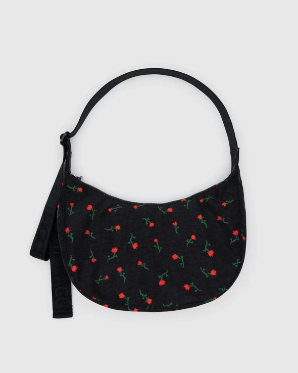 Baggu Medium Nylon Crescent Bag- Painted Wildflower
