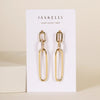 Pave Link Drop - Gold Earrings